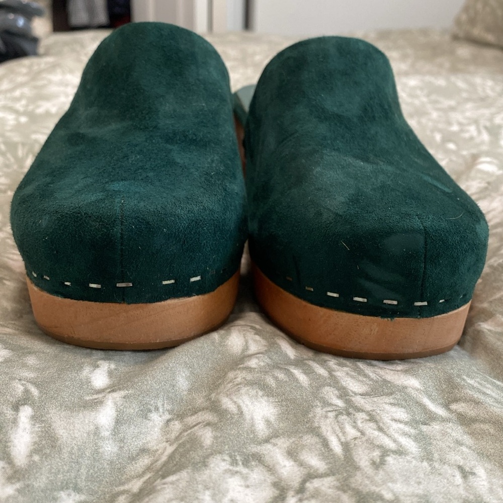 Charlotte Stone Martino Clogs in Emerald - Picture 3 of 12